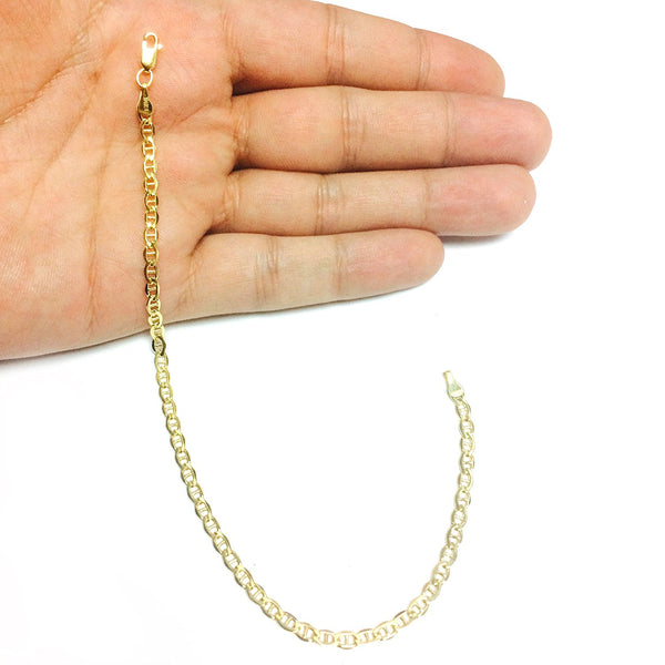 Solid Gold Miami Cuban Link Bracelet, 8 inch length, 5.1mm width