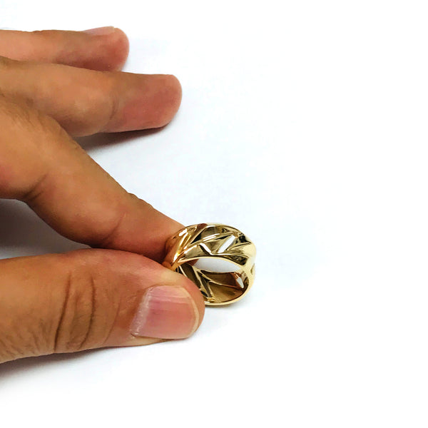 14k Yellow Gold Womens Band Ring, Size 7 – JewelryAffairs
