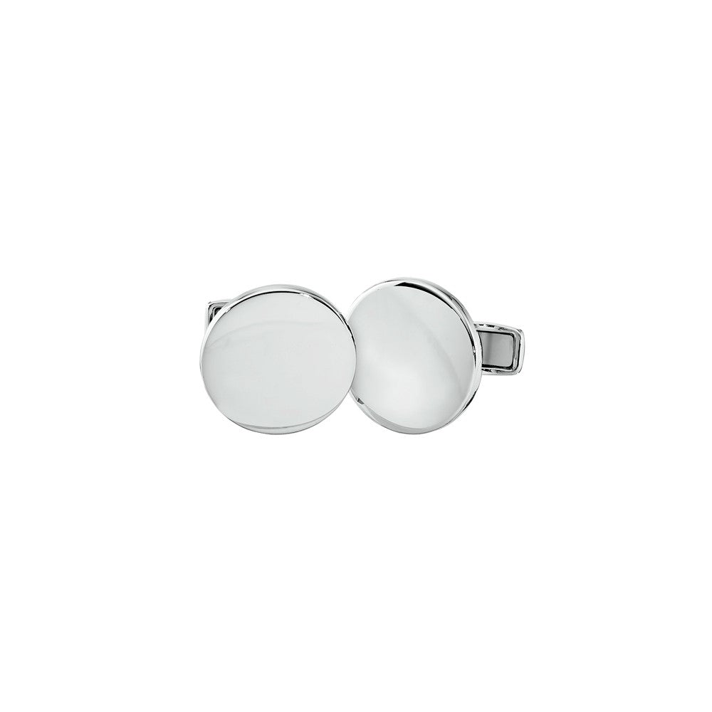 IBGoodman Stainless Steel Engravable Circular Cuff Links fine designer jewelry for men and women