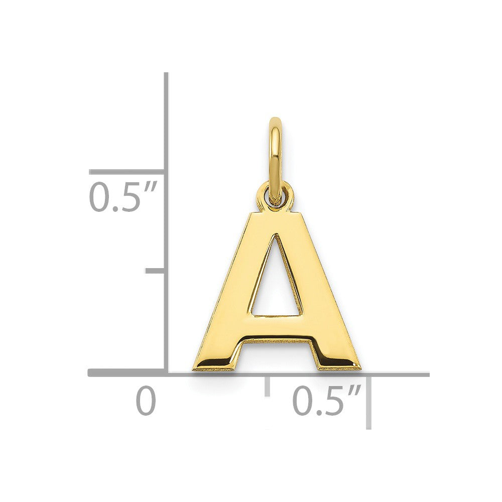 14k Yellow Gold Block Letter Initial Monogram Pendant fine designer jewelry for men and women