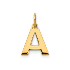 14k Yellow Gold Block Letter Initial Monogram Pendant fine designer jewelry for men and women