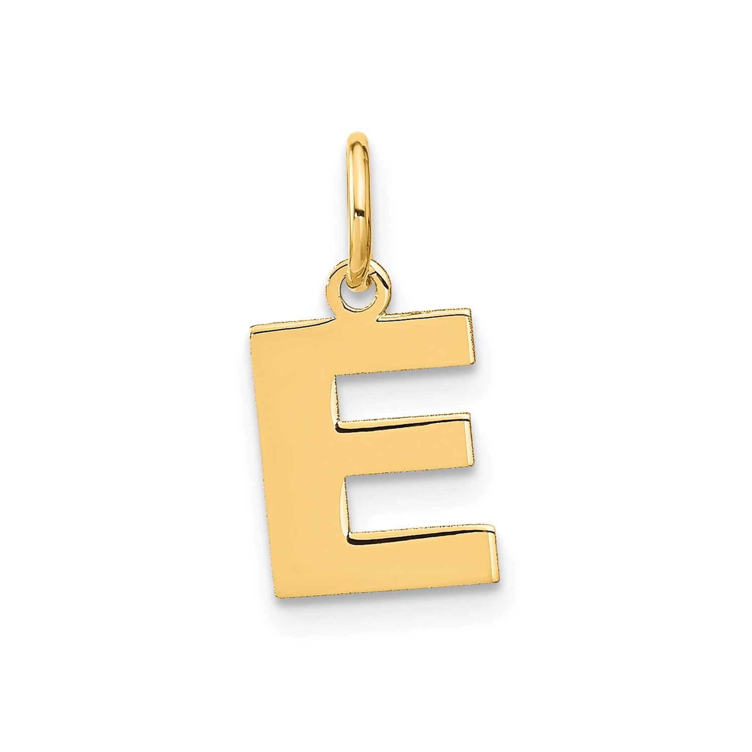 14k Yellow Gold Block Letter Initial Monogram Pendant fine designer jewelry for men and women