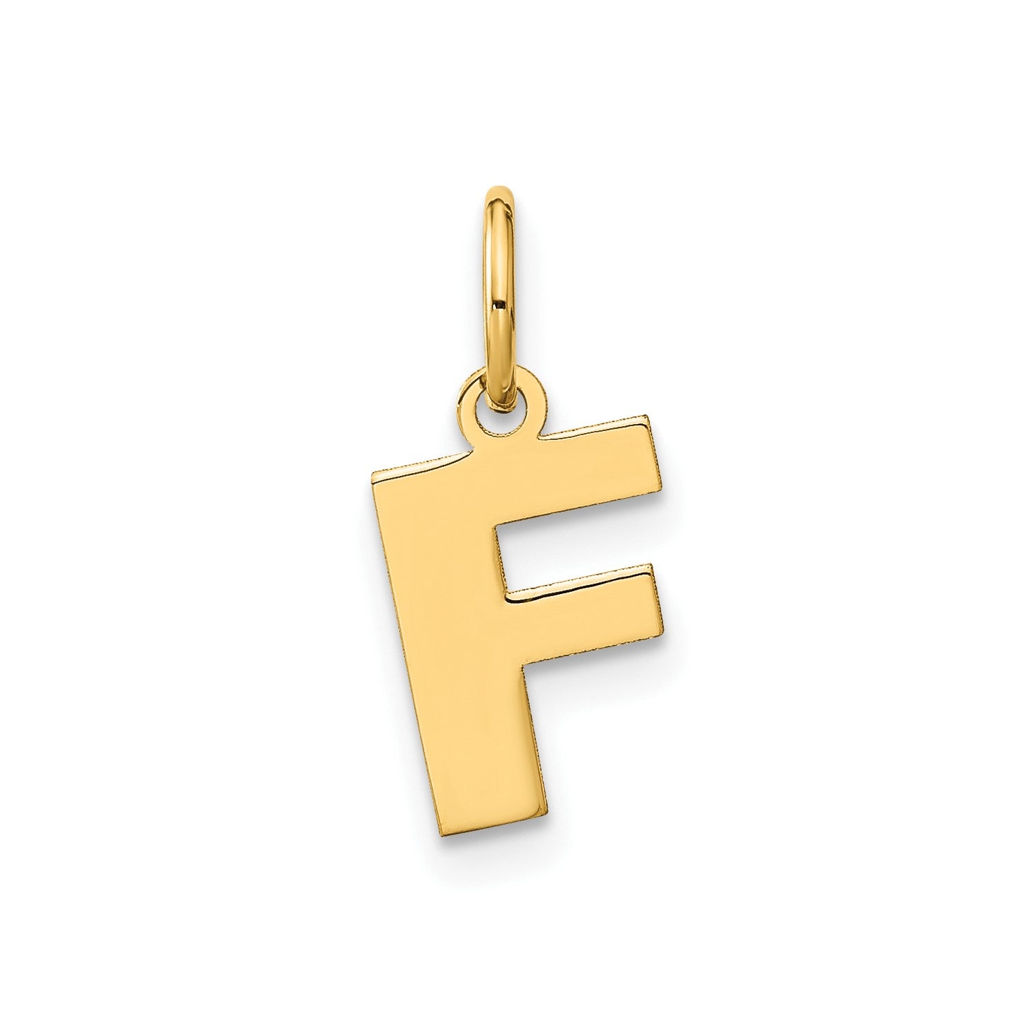 14k Yellow Gold Block Letter Initial Monogram Pendant fine designer jewelry for men and women