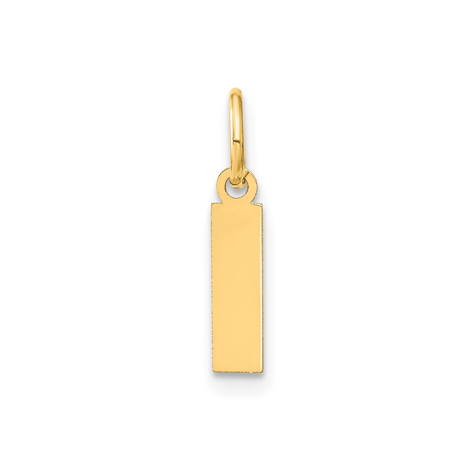 14k Yellow Gold Block Letter Initial Monogram Pendant fine designer jewelry for men and women