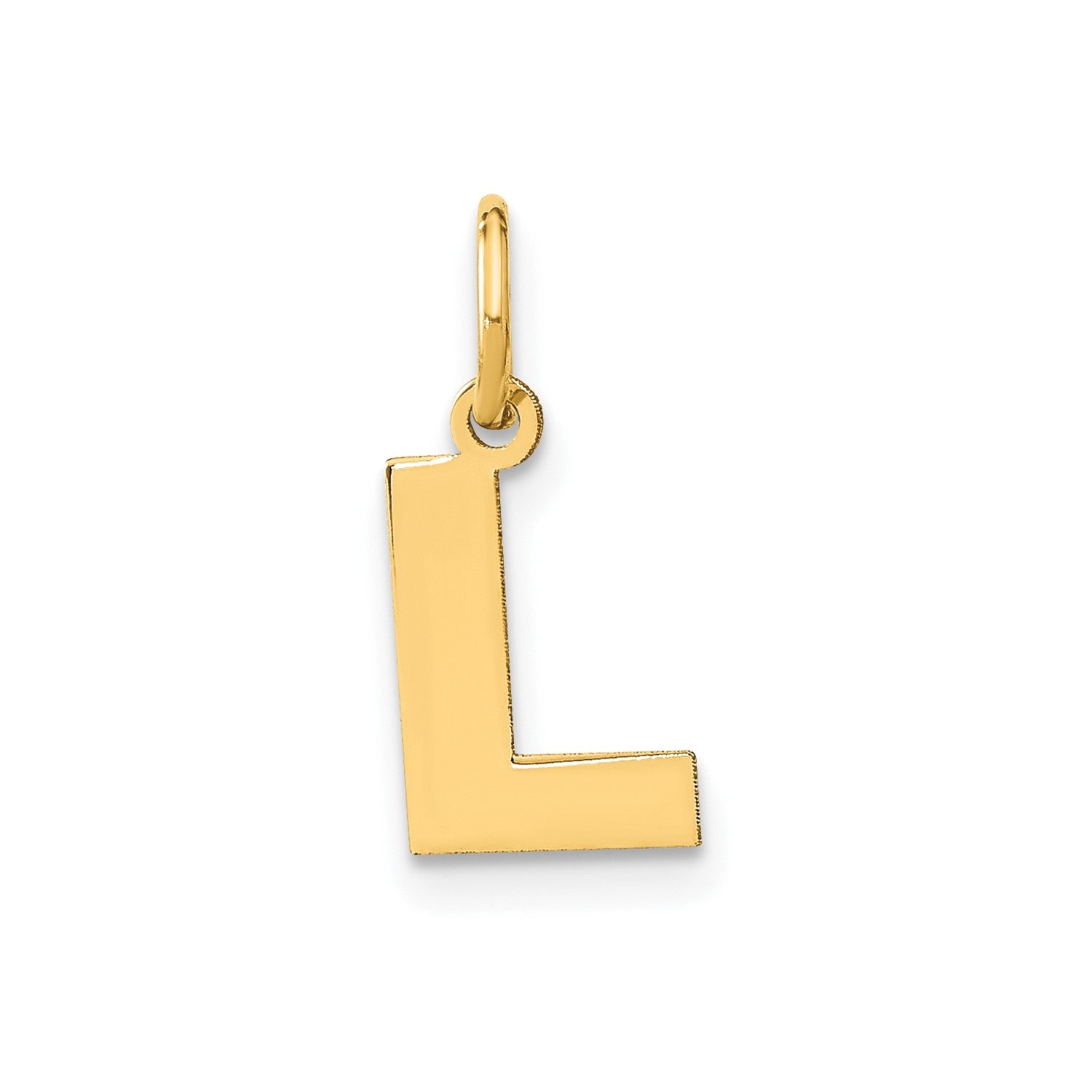 14k Yellow Gold Block Letter Initial Monogram Pendant fine designer jewelry for men and women