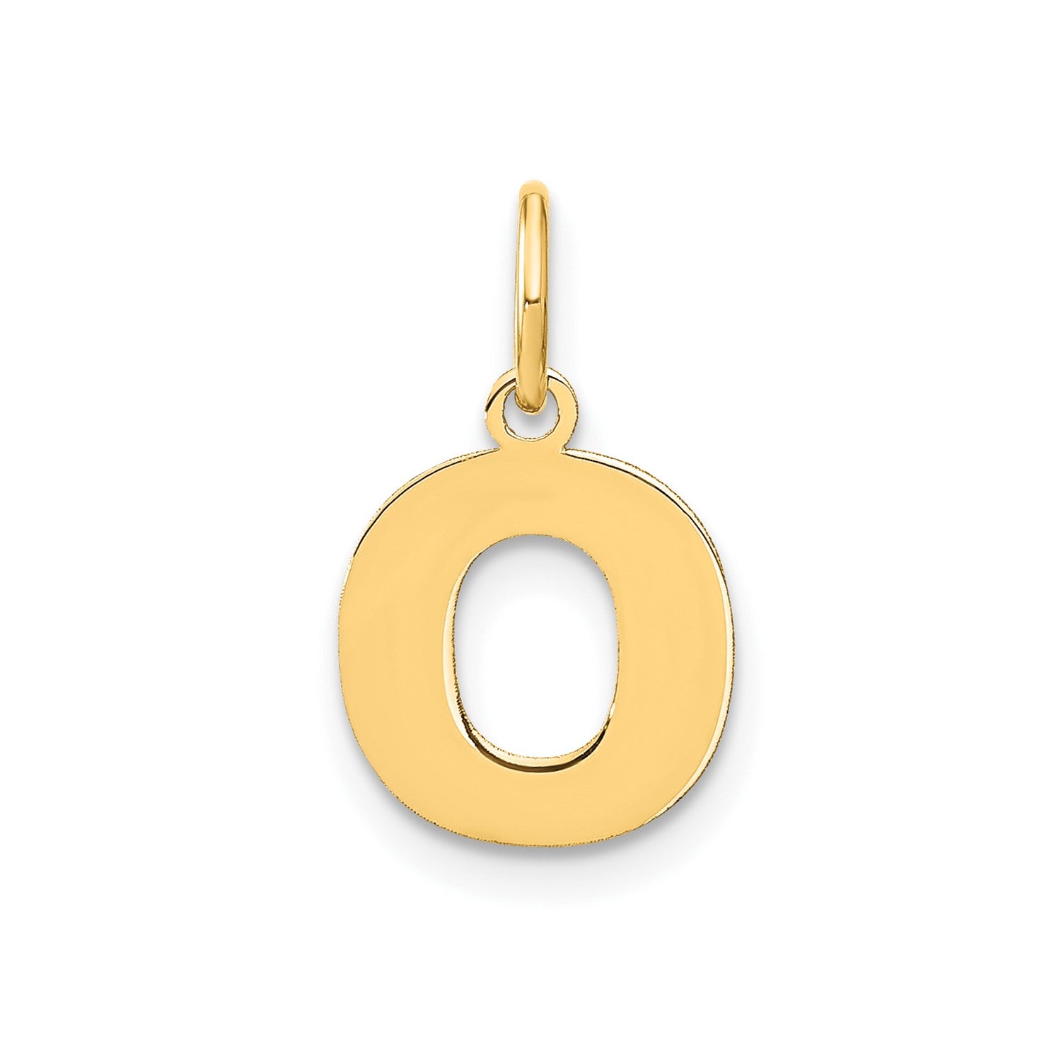 14k Yellow Gold Block Letter Initial Monogram Pendant fine designer jewelry for men and women