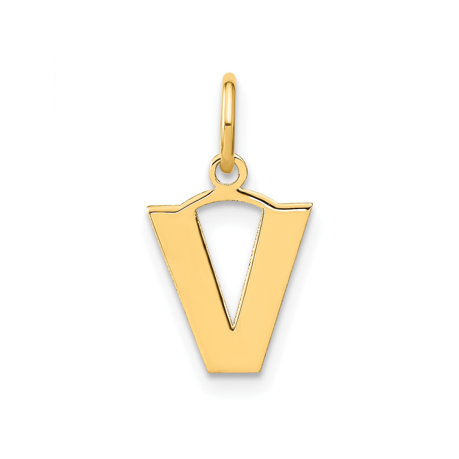 14k Yellow Gold Block Letter Initial Monogram Pendant fine designer jewelry for men and women