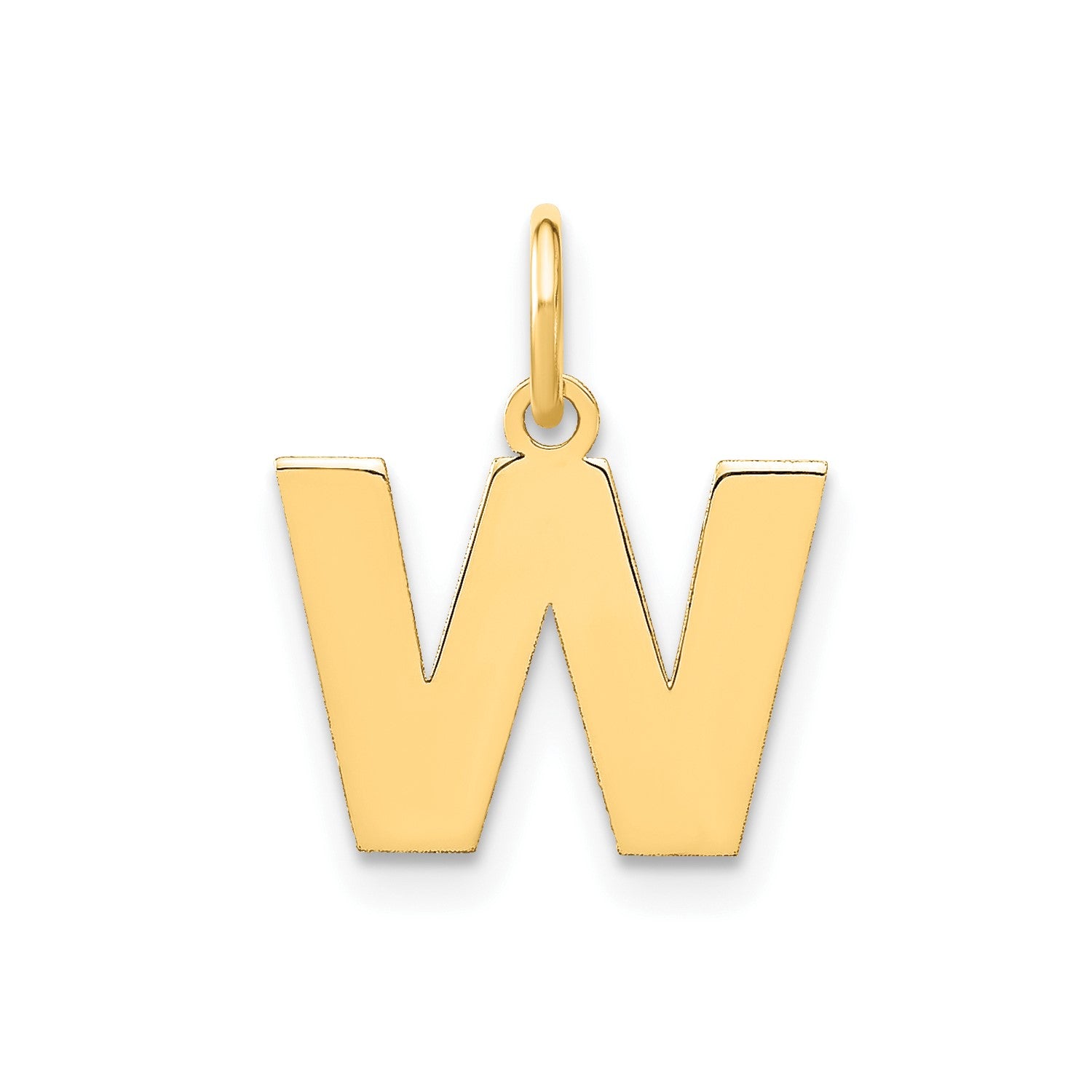 14k Yellow Gold Block Letter Initial Monogram Pendant fine designer jewelry for men and women