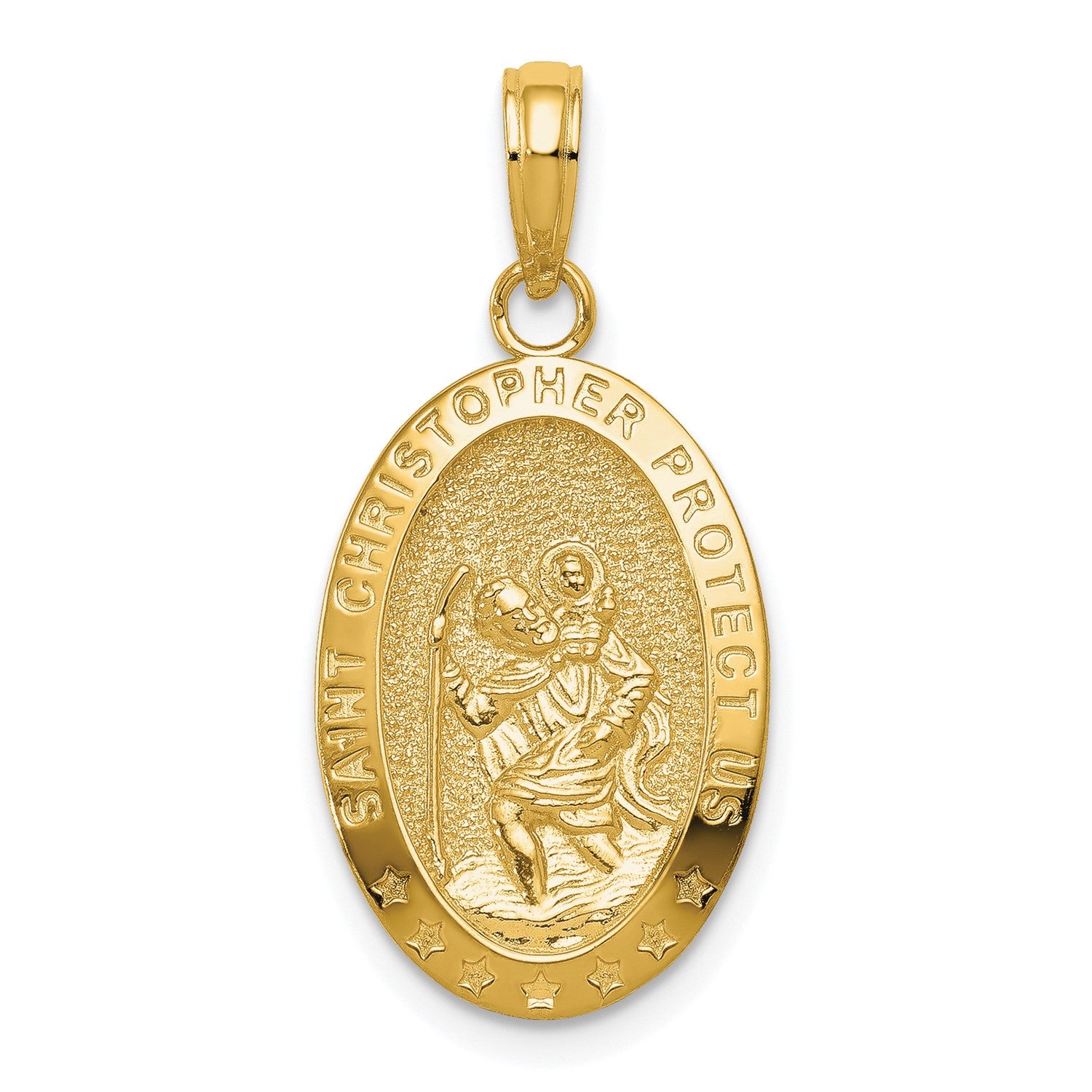 Saint Christopher Protect Us Medal Pendant Charm fine designer jewelry for men and women