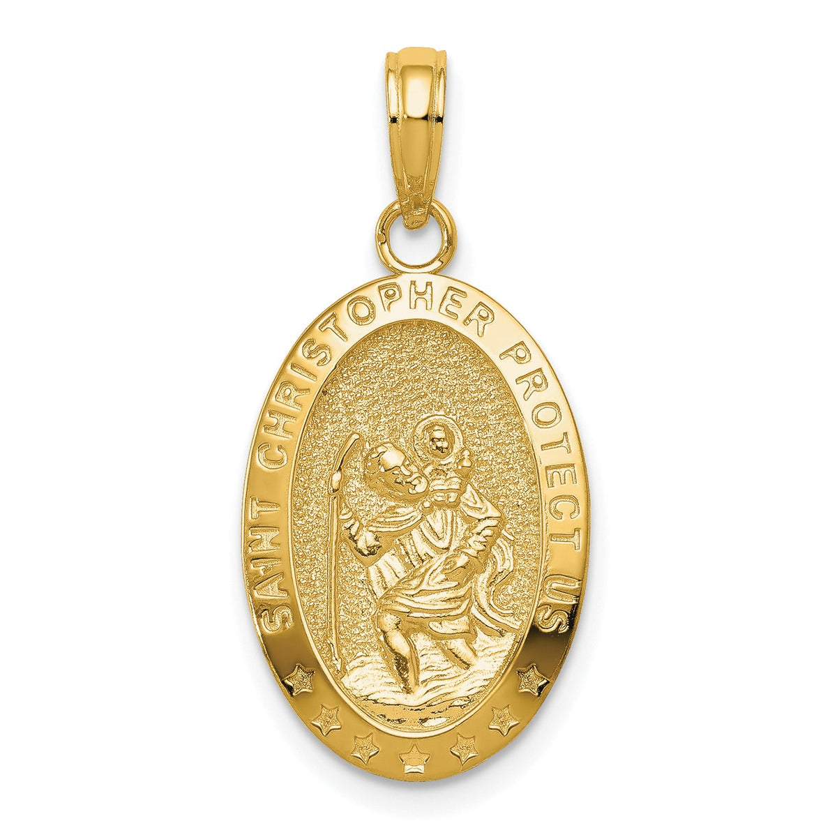 Saint Christopher Protect Us Medal Pendant Charm fine designer jewelry for men and women