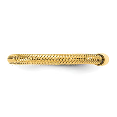 14k Yellow Gold Mesh Stretch Adjustable Band Ring