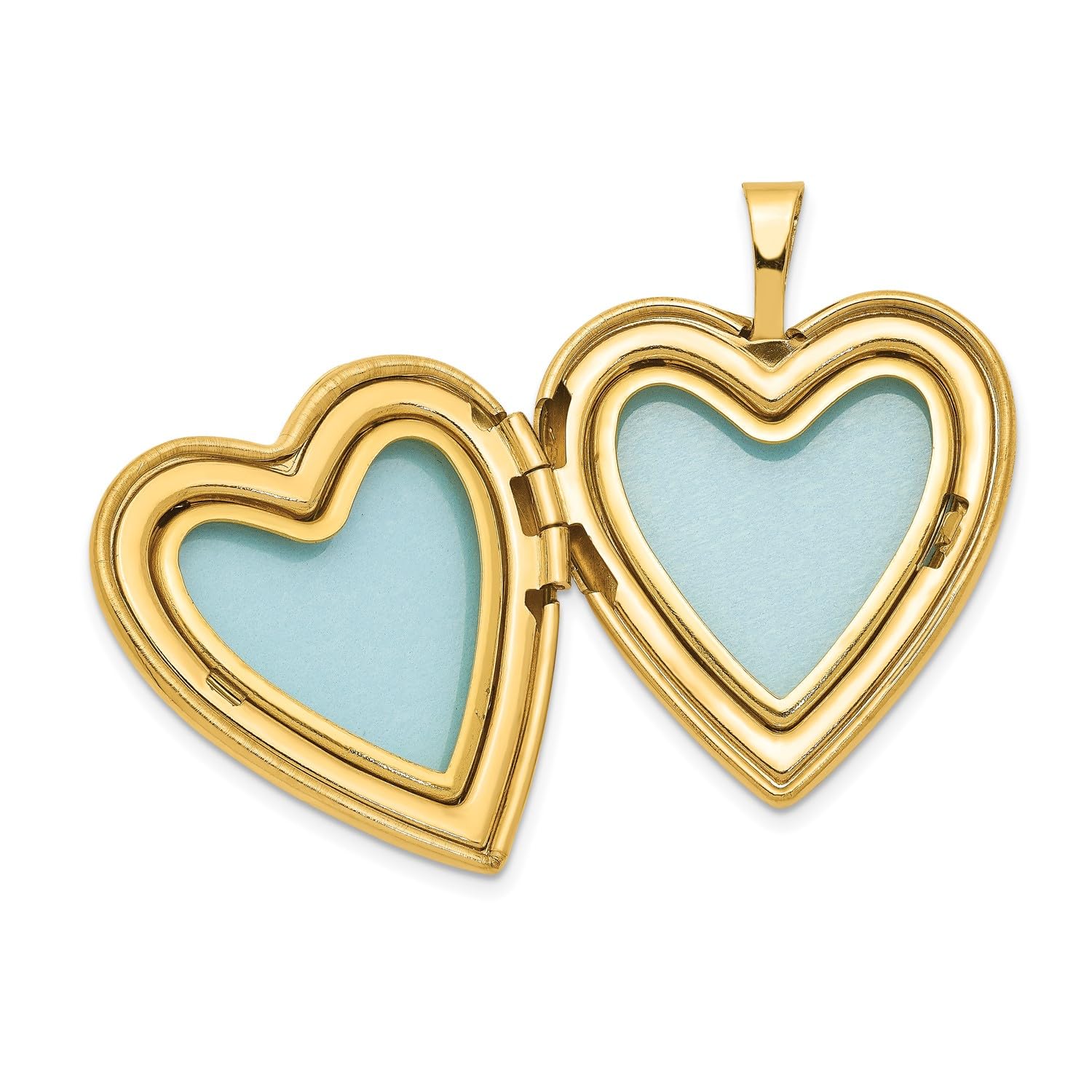 Jewelry Affairs 14k Yellow Gold Filled Engraved Heart Locket Chain Necklace, 18 Inch