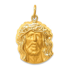 14k Yellow Gold Jesus Head Charm Pendant fine designer jewelry for men and women