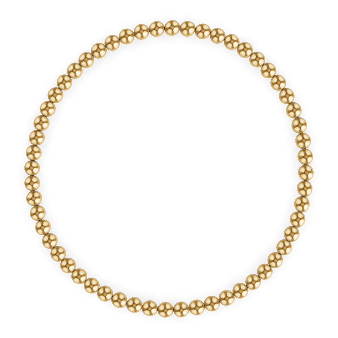 3MM Gold Ball Anklet fine designer jewelry for men and women