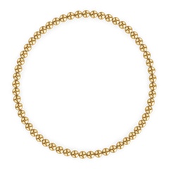 3MM Gold Ball Anklet fine designer jewelry for men and women