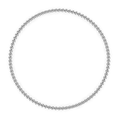 2MM Silver Ball Bracelet fine designer jewelry for men and women