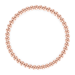 4MM Rose Gold Ball Bracelet fine designer jewelry for men and women