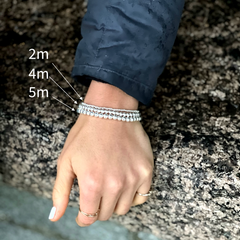 5MM Silver Ball Bracelet fine designer jewelry for men and women