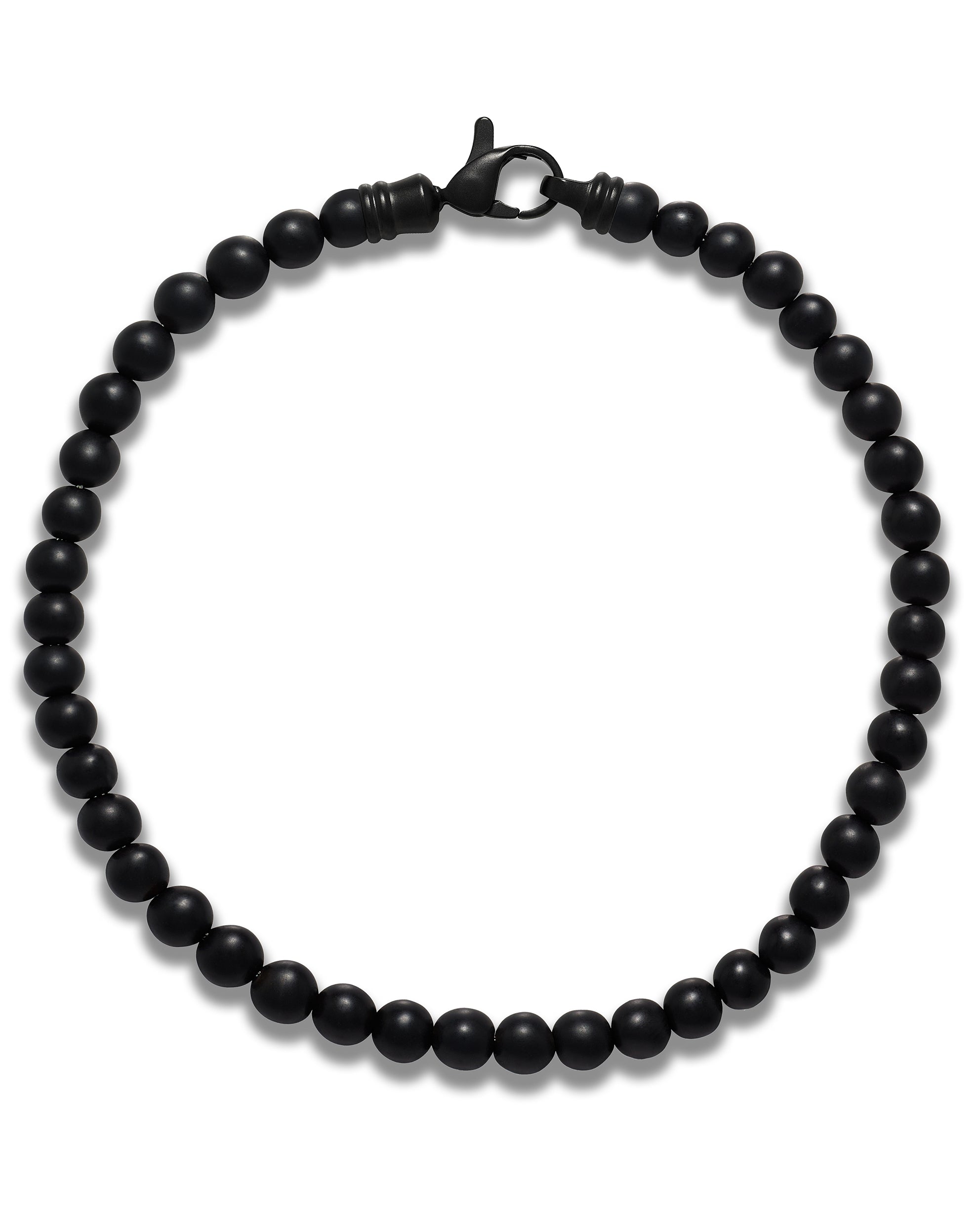 Spiritual Bead Bracelet, 4MM - Black Onyx fine designer jewelry for men and women