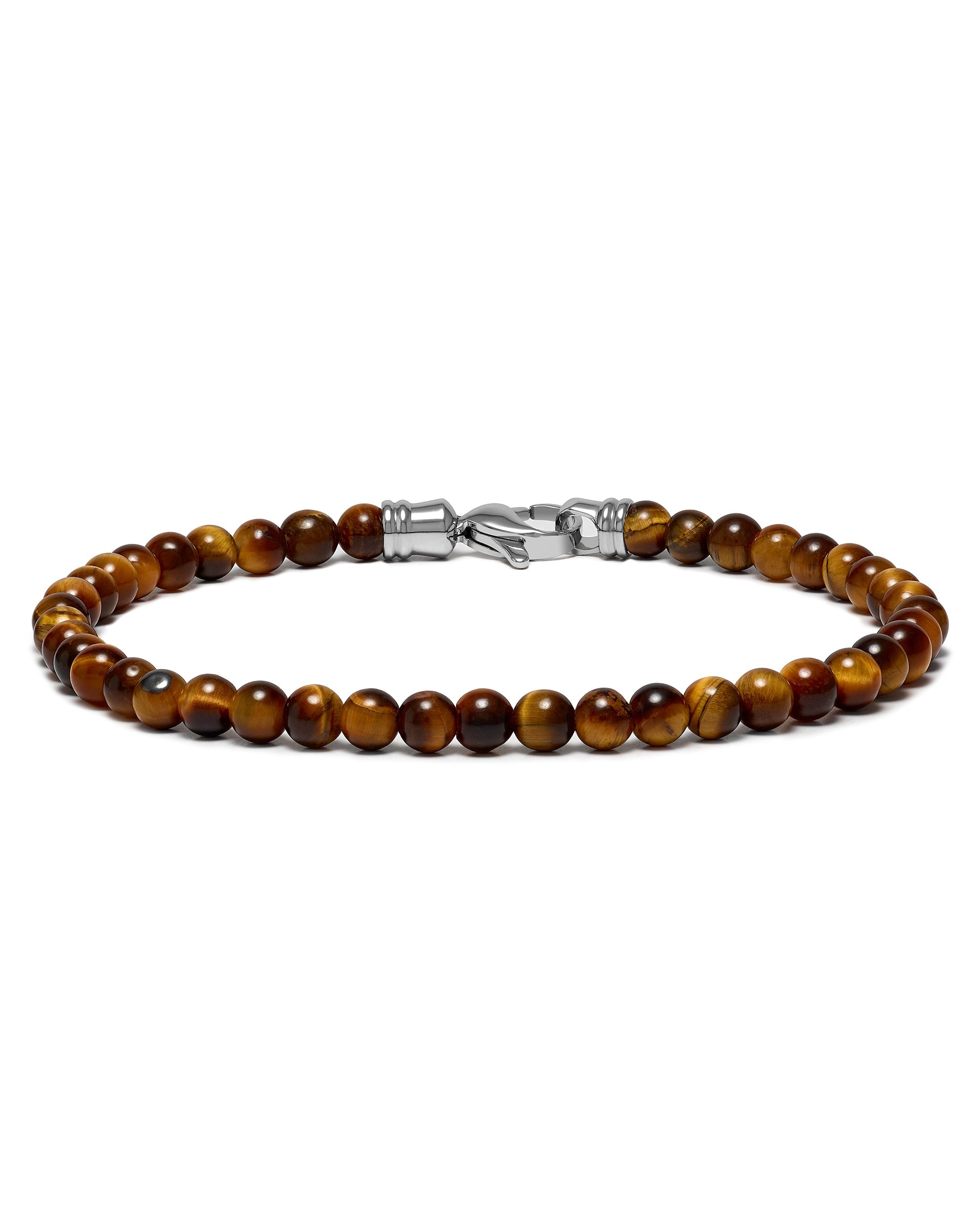 Spiritual Bead Bracelet, 4MM - Tiger’s Eye fine designer jewelry for men and women