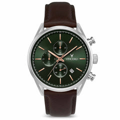 The Chrono S2 40mm - Dark Olive/Silver fine designer jewelry for men and women