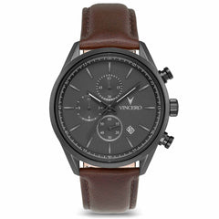 The Chrono S2 40mm - Gunmetal/Walnut fine designer jewelry for men and women