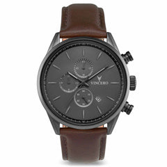 The Chrono S2 - Gunmetal/Walnut fine designer jewelry for men and women