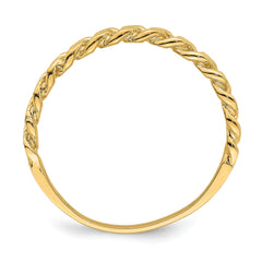 14k Yellow Gold Curb Chain Link Band Ring, Size 7 fine designer jewelry for men and women