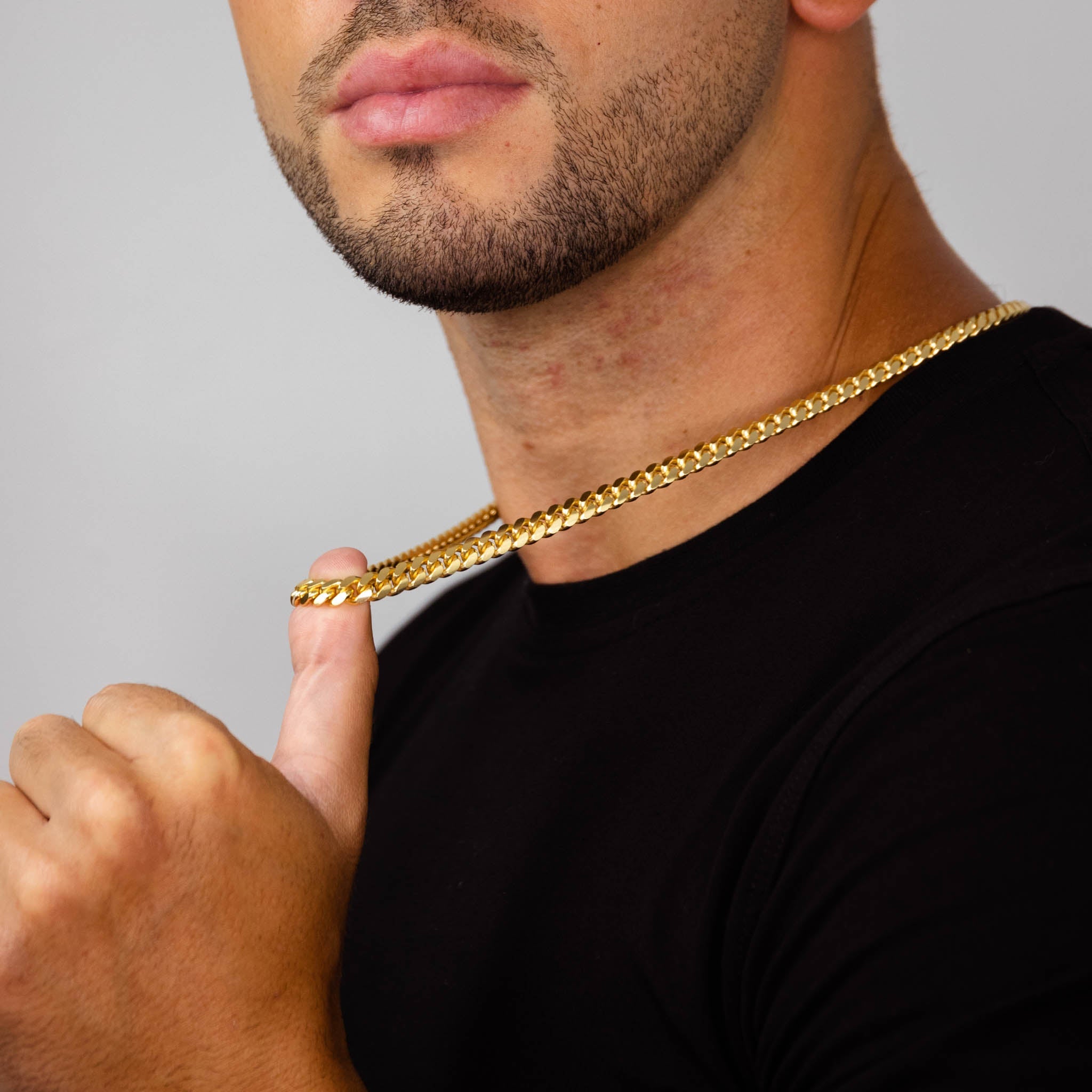 Gold Miami Cuban Chain 7mm fine designer jewelry for men and women