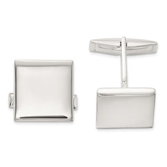 Sterling Silver Polished Square Cuff Links fine designer jewelry for men and women