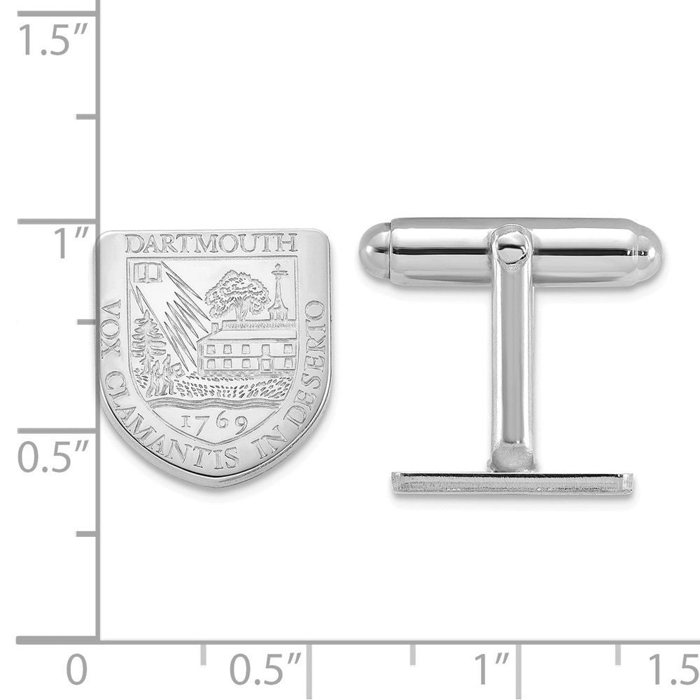 Sterling Silver Dartmouth College Crest Cuff Links fine designer jewelry for men and women