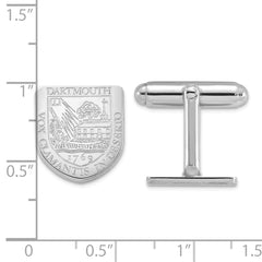 Sterling Silver Dartmouth College Crest Cuff Links fine designer jewelry for men and women