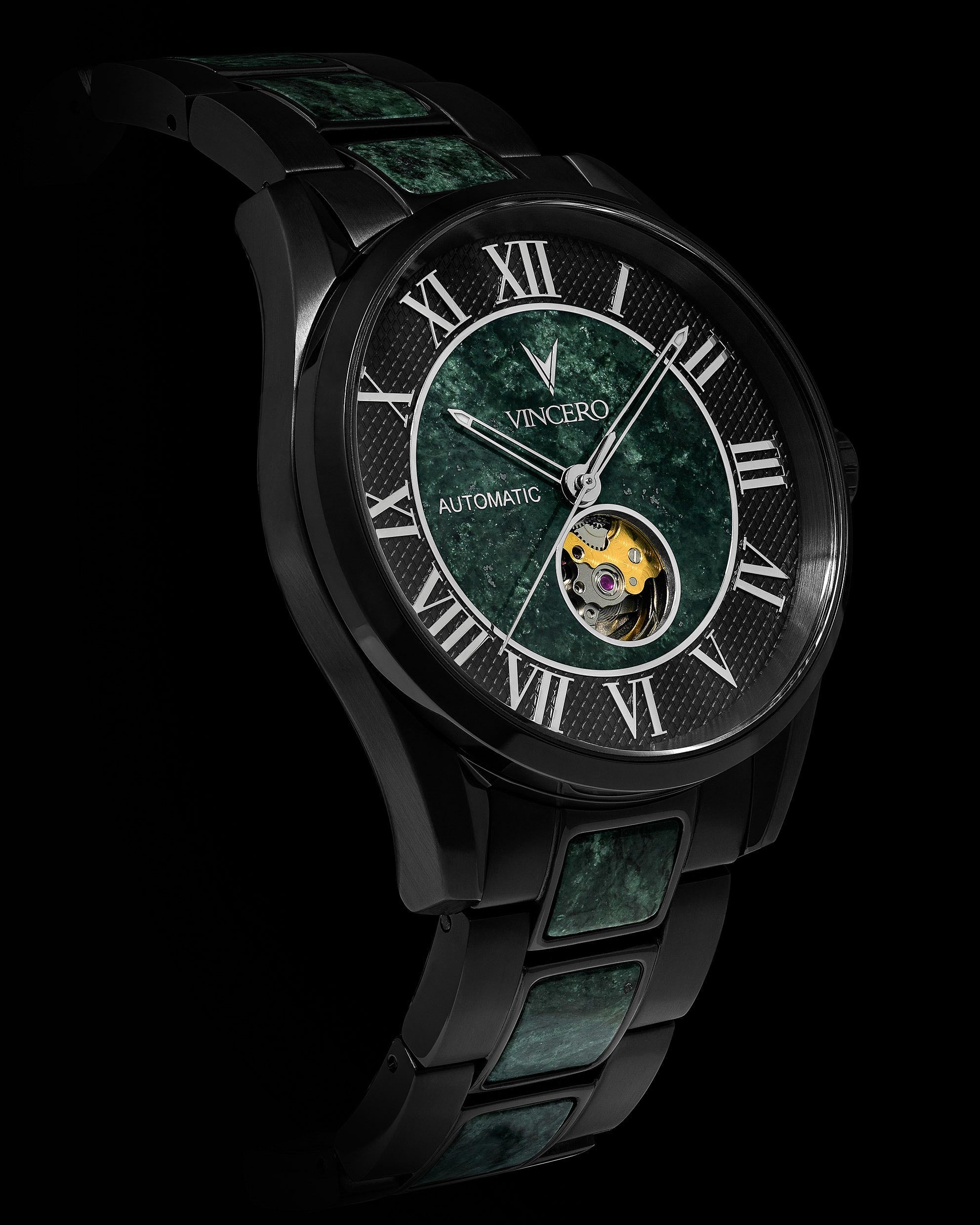 Marble Automatic - Black Verde fine designer jewelry for men and women