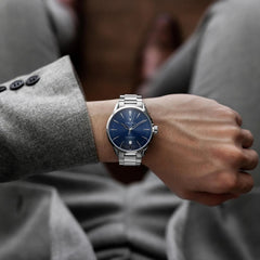 Icon Automatic - Silver/Blue fine designer jewelry for men and women