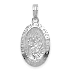 Saint Christopher Protect Us Medal Pendant Charm fine designer jewelry for men and women