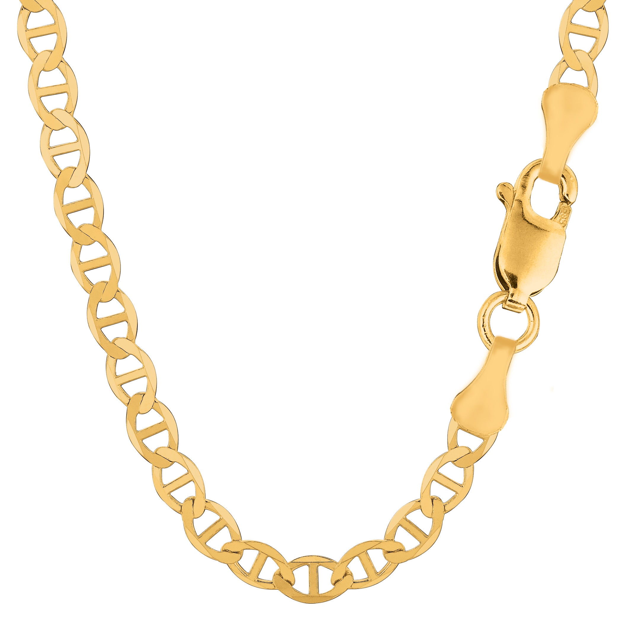 Mariner Link Chain Necklace in 14K Yellow Gold